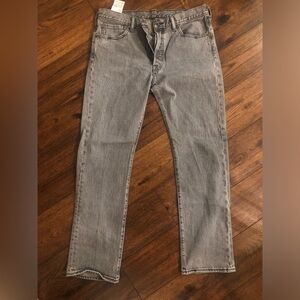 Men's Gray Jeans levis 501 button fly